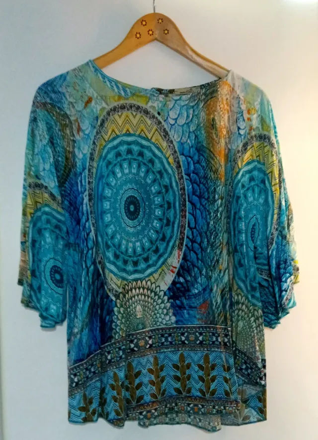 Blusón señora estampado multicolor