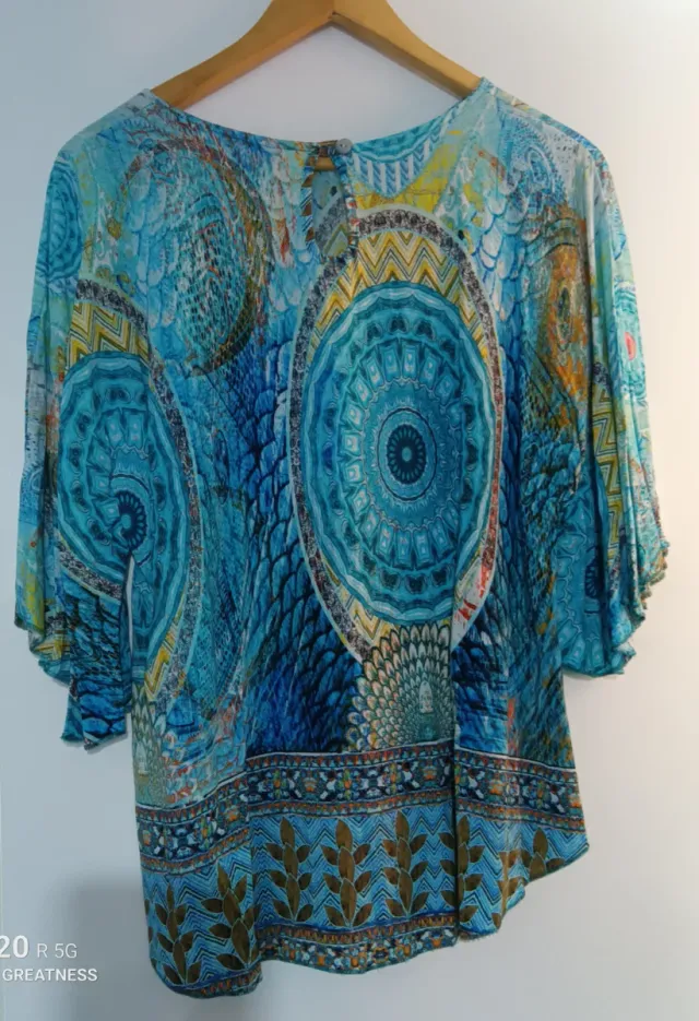 Blusón señora estampado multicolor