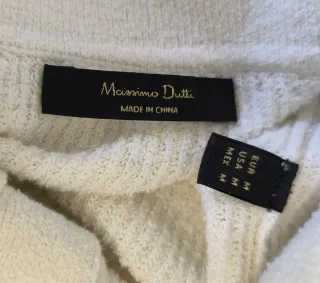 Polo Massimo Dutti Rayas Blanco y Negro