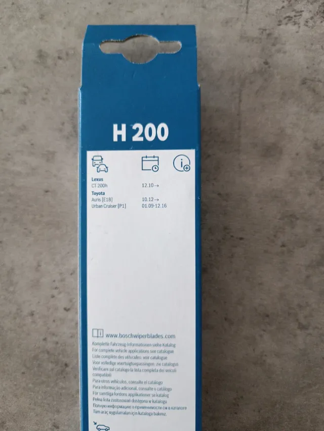 Escobilla Bosch Rear H200 200mm/8