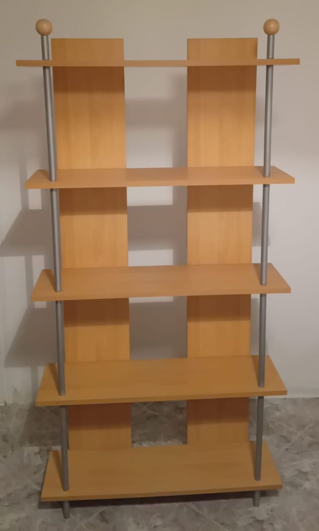 Libreria moderna legno e metallo