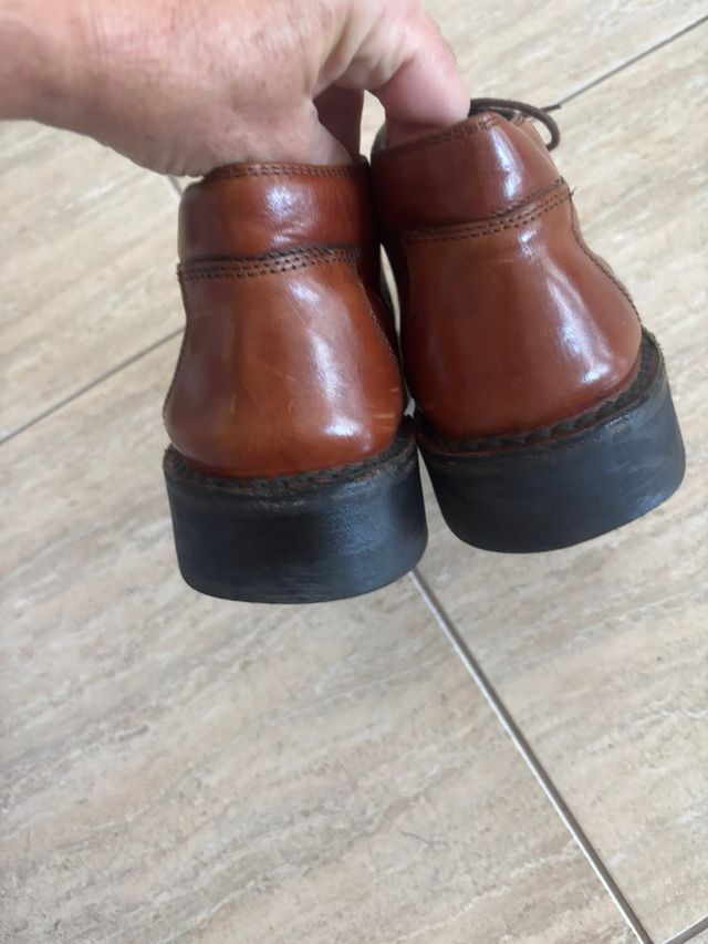 Botín de cuero hombre bata