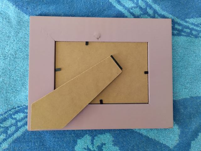 Marco de fotos rosa con estrellas