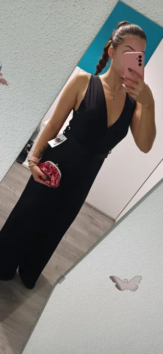 Conjunto de Noche Negro y Rojo