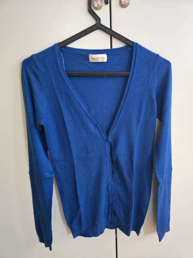 Cardigan Stradivarius Azul