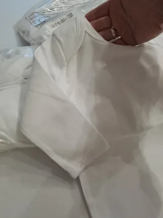 Body set 3pz per neonati nuovi bianco  misure 3/6-