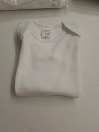 Body set 3pz per neonati nuovi bianco  misure 3/6-