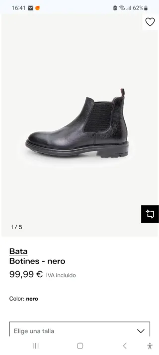 Botas Chelsea hombre negras
