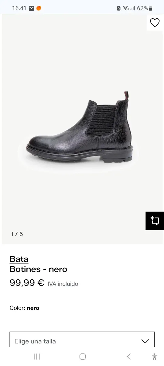 Botas Chelsea hombre negras