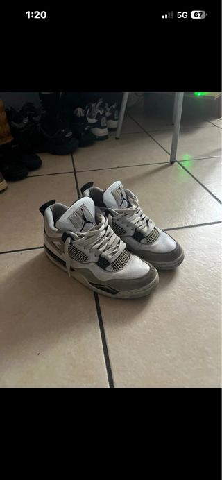 Scarpe Jordan Grigie Bianche