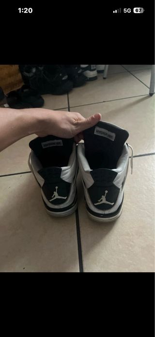 Scarpe Jordan Grigie Bianche