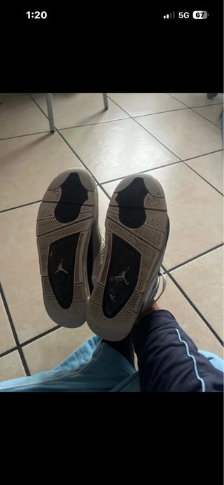 Scarpe Jordan Grigie Bianche