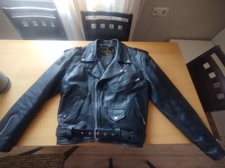 Chaqueta de cuero Copiel Negra talla 48