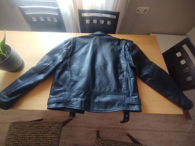 Chaqueta de cuero Copiel Negra talla 48