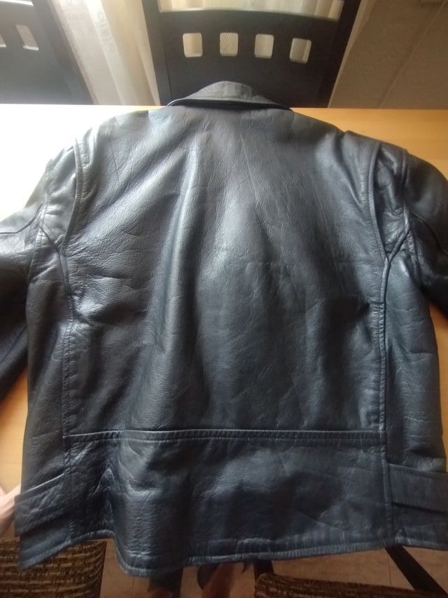 Chaqueta de cuero Copiel Negra talla 48
