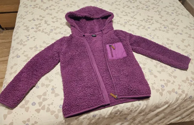 Sudadera niña de borreguito morada 13-14 años.