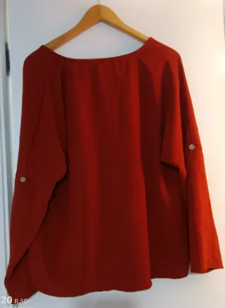 Blusa roja talla única