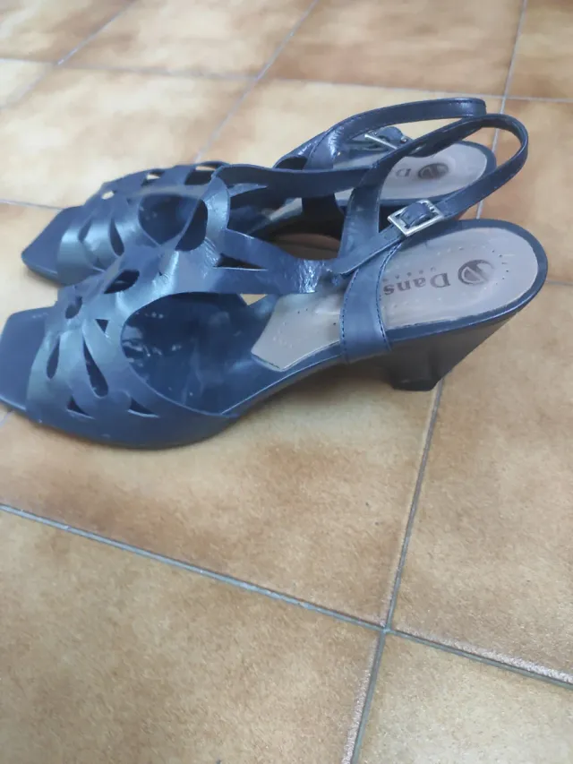 Sandalias Lodi Piel T.41 Azul Marino