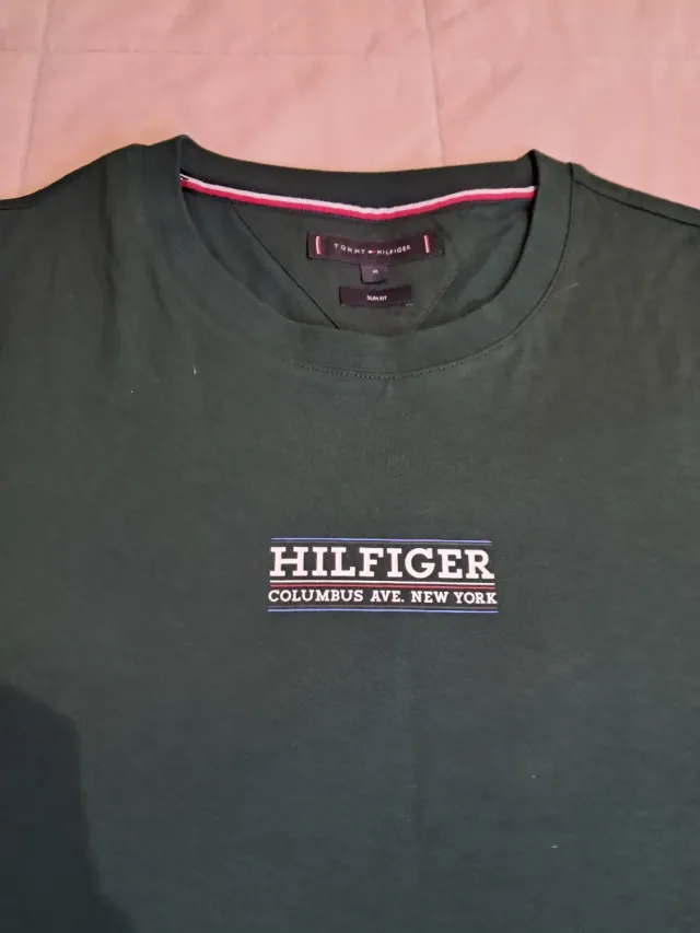 Camiseta Tommy Hilfiger verde talla M