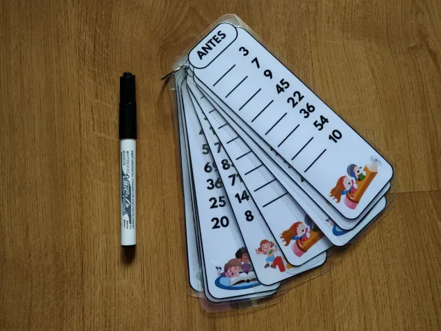 Juego matemáticas antes, entre y después