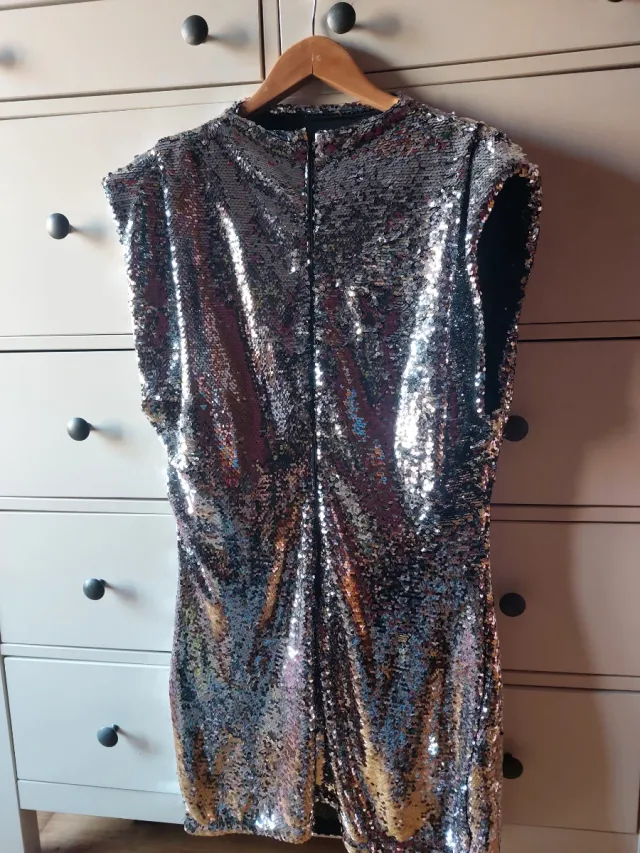 Vestido fiesta lentejuelas H&M Talla XL