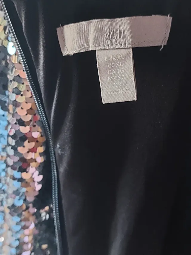 Vestido fiesta lentejuelas H&M Talla XL