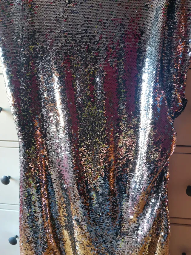 Vestido fiesta lentejuelas H&M Talla XL