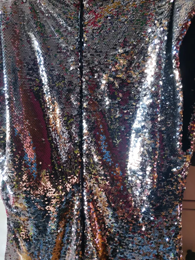 Vestido fiesta lentejuelas H&M Talla XL