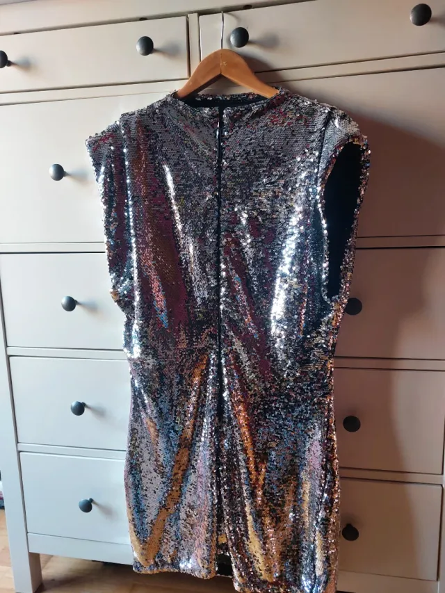 Vestido fiesta lentejuelas H&M Talla XL