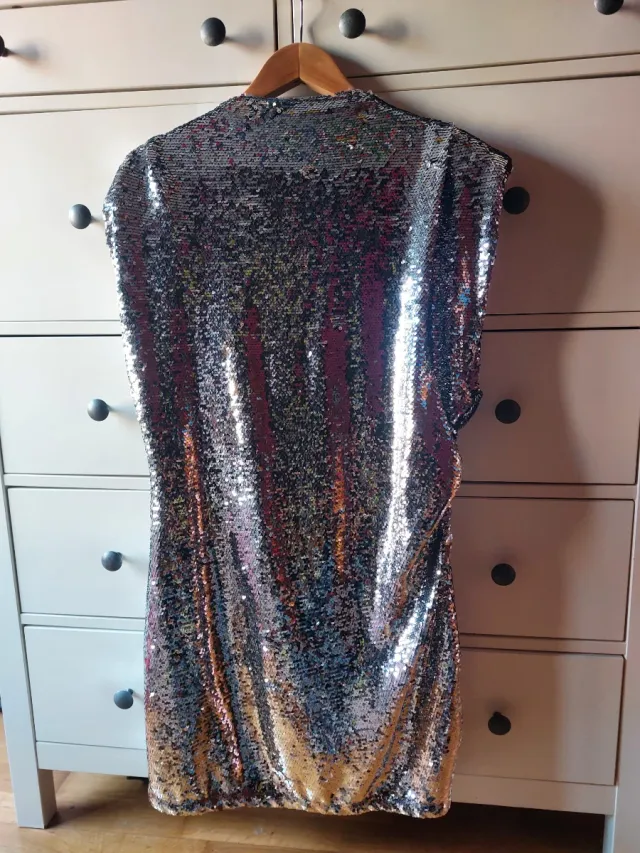 Vestido fiesta lentejuelas H&M Talla XL