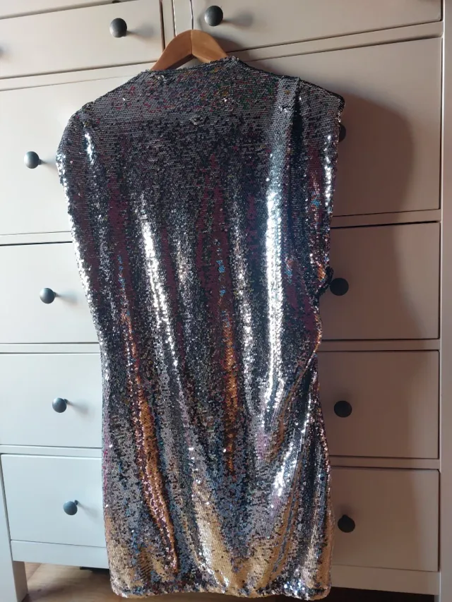 Vestido fiesta lentejuelas H&M Talla XL