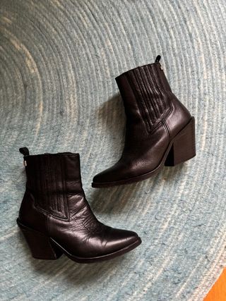 Botines piel estilo cowboy