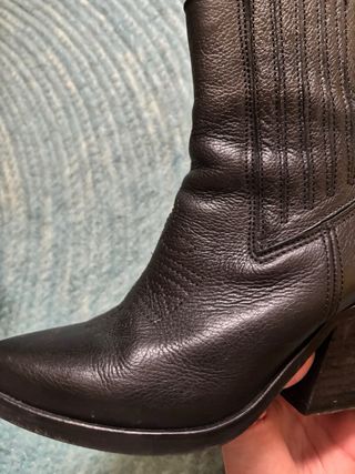 Botines piel estilo cowboy