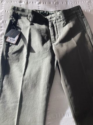 Massimo Dutti Chinos Caqui Talla 38