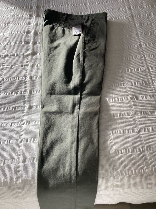 Massimo Dutti Chinos Caqui Talla 38