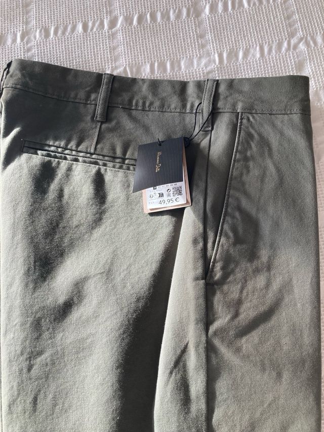 Massimo Dutti Chinos Caqui Talla 38