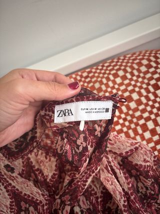 Vestido Zara Estampado Boho