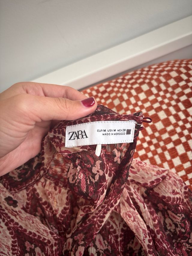 Vestido Zara Estampado Boho