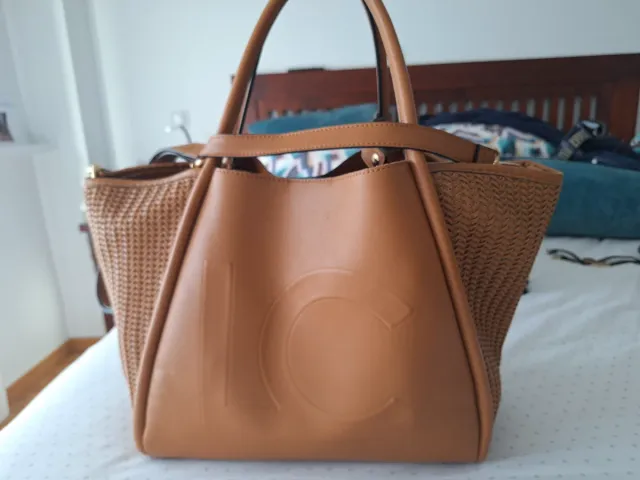 Bolso de mano mujer marrón LC