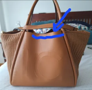 Bolso de mano mujer marrón LC