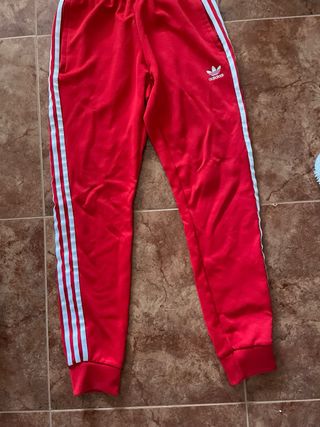 Conjunto Adidas Chándal Chaqueta y Pantalón Rojo