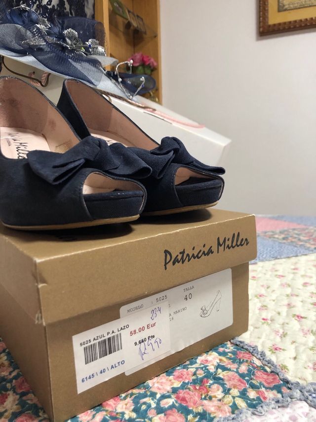 Zapatos Patricia Miller Azul Marino Talla 40