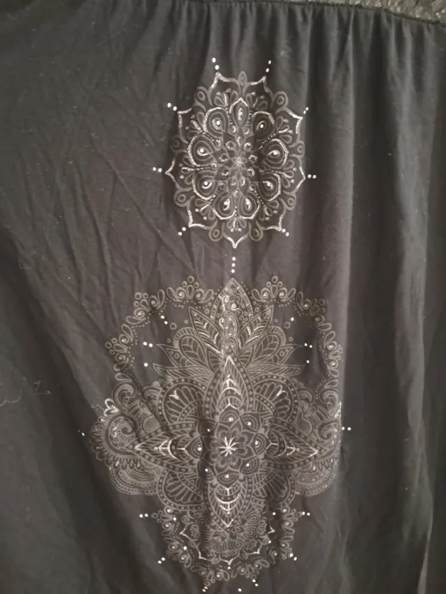 Camiseta Desigual encaje negra