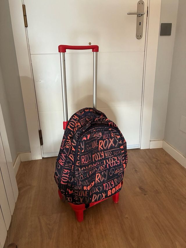 Carro portabolsas plegable rojo