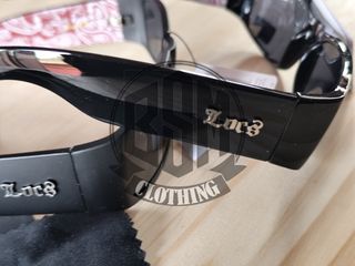 Occhiali da sole LOCS neri e rossi