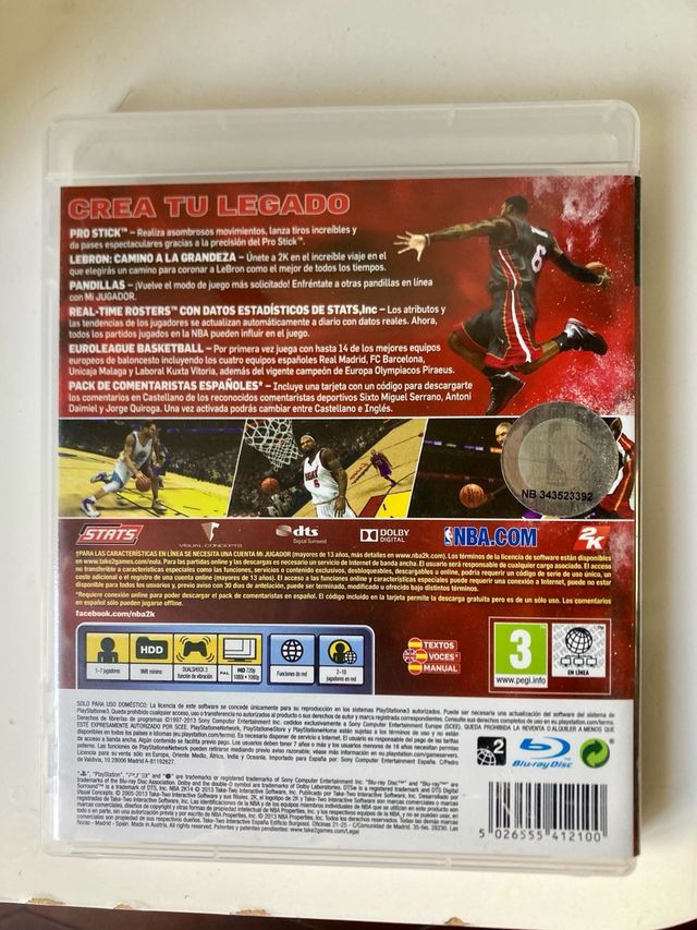 Juego PS3 NBA 2K14