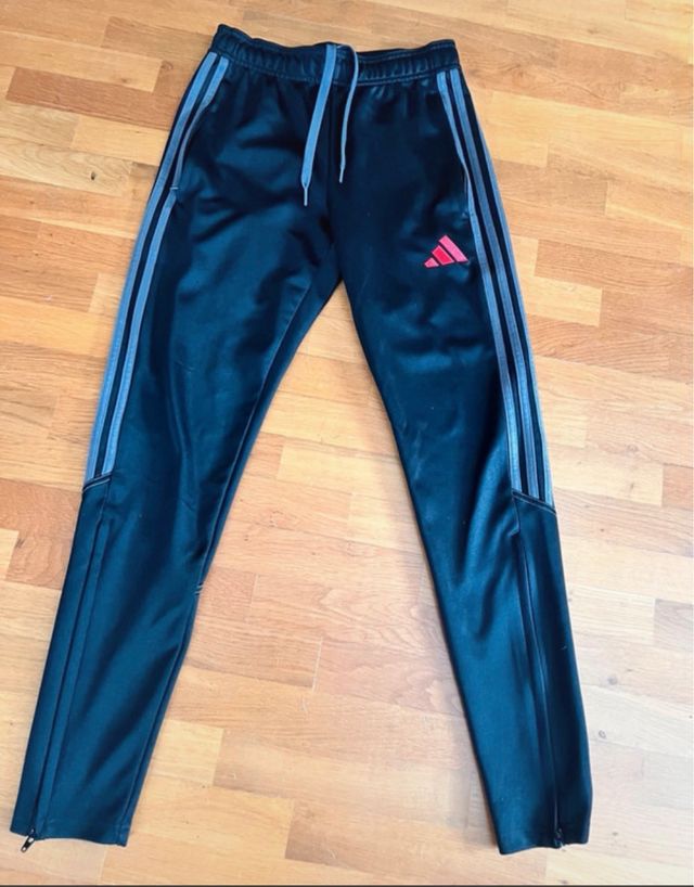 Pantalón Adidas T.XS Negro Rosa