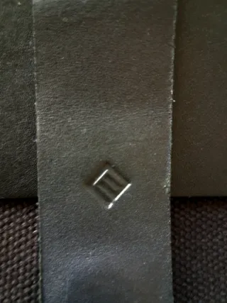 Bandolera Satchel Cuero Negra