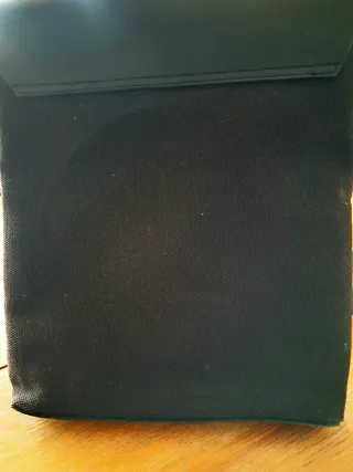 Bandolera Satchel Cuero Negra