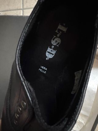 Italian calf leather chunky heel platform boots